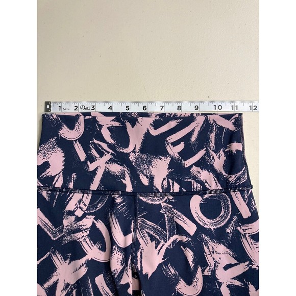 Lululemon Wunder Under High Rise Tight Graffiti Pop Antoinette True Navy Size 4 - Picture 6 of 9